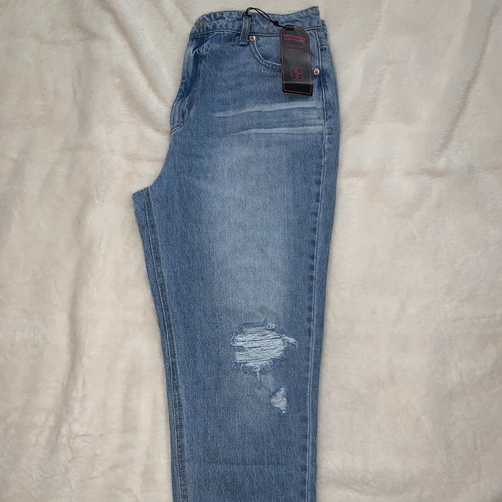 Juniors NoBo Super High Rise Slim Straight Jeans - Size 15 - Brand New